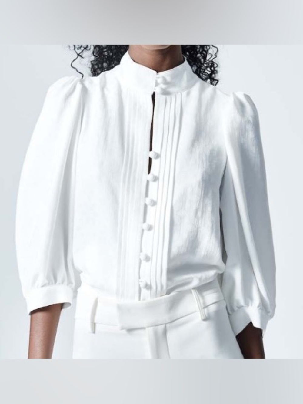 Smythe Frontier Blouse, Chalk Jacquard, sz Small